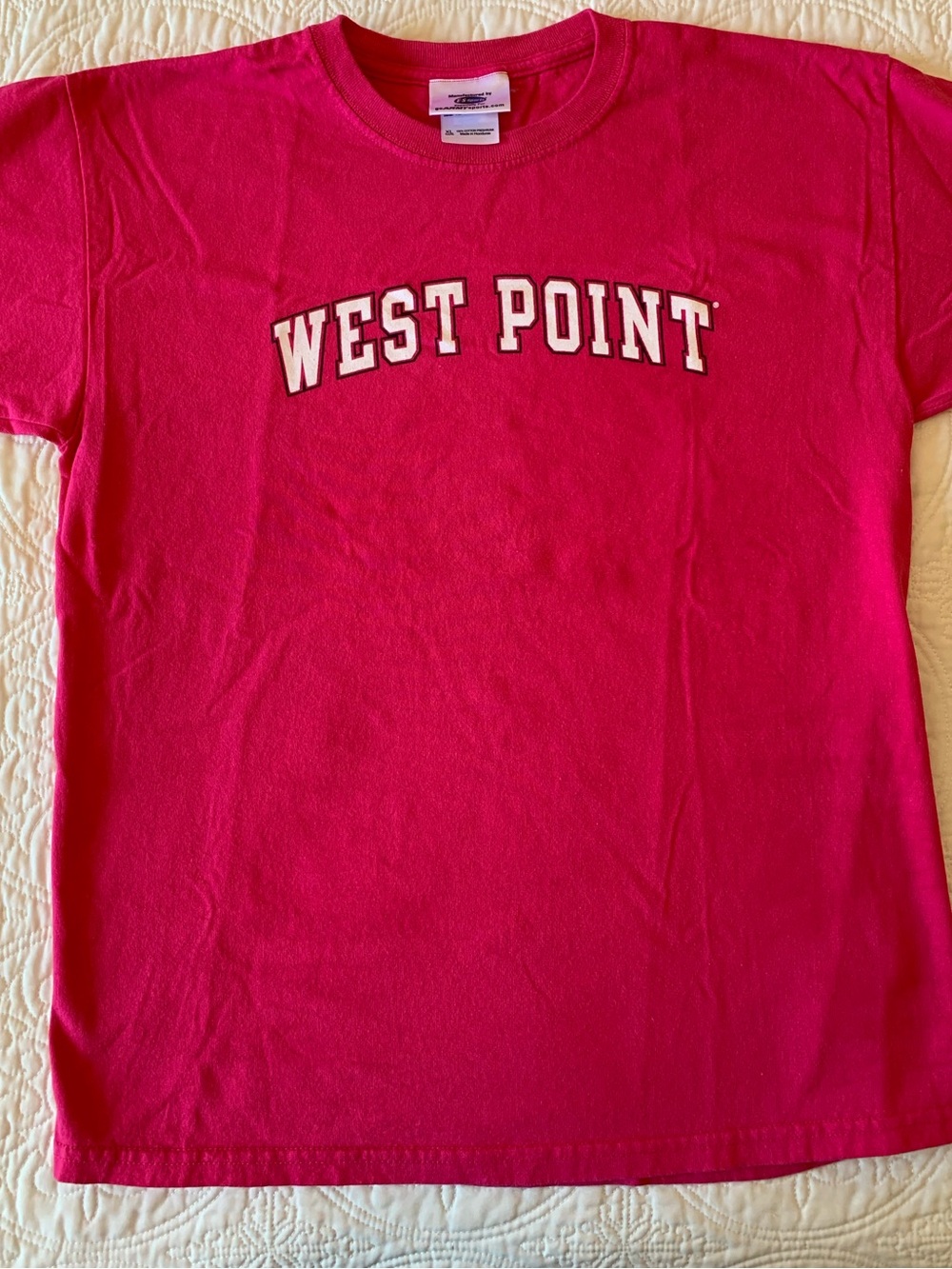 West Point (Army) T-Shirt, Kids XL, Pink